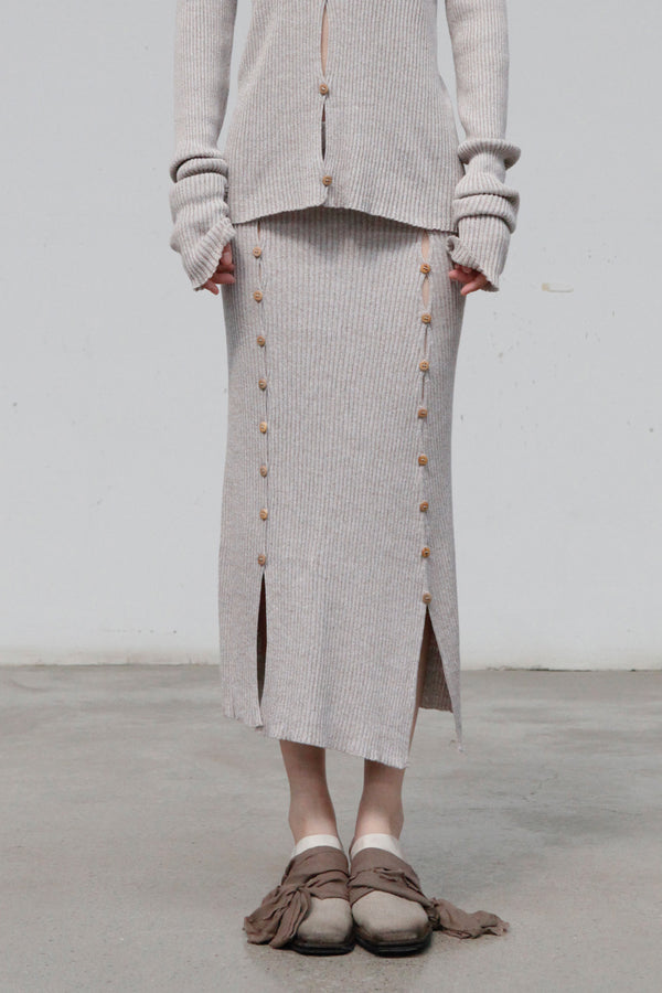 BASERANGE Bilgi Skirt SKBI-LM-AU23 UNDYED